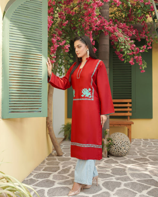 Maroon kurti