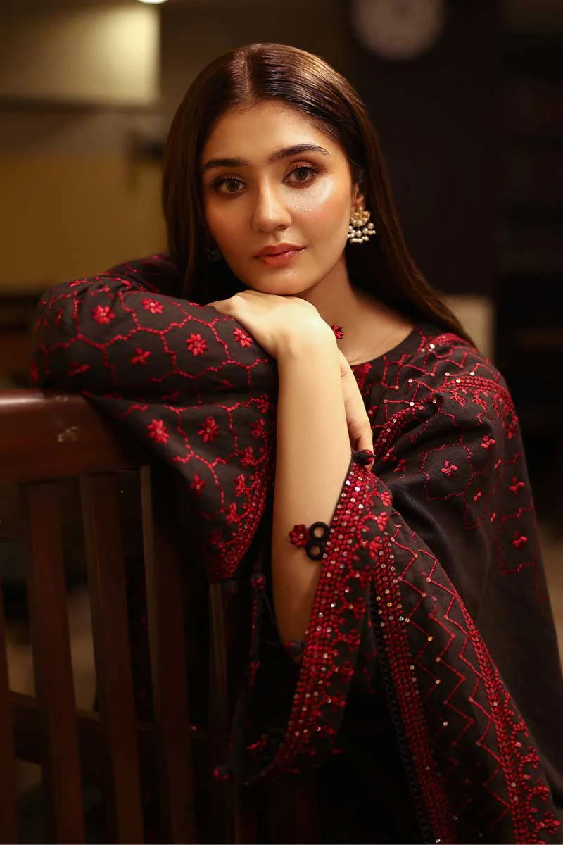 Black Flame Embroidered